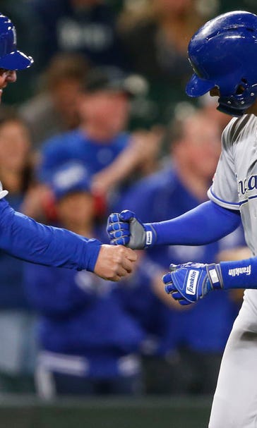 Merrifield homers twice, drives in six as Royals defeat Mariners 9-0
